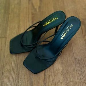 Fashion Nova Black Stiletto Heels